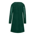 thumbnail image 6 of Ashirexll Womens Winter Dresses, Midi Dresses for Women, Solid Color V-Neck Sequin Casual Wide Sleeve Party Dress, 6 of 6