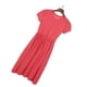 thumbnail image 2 of Minnieouse Vestido de color sólido de manga corta con cuello plisado de Elenxs Gril conjuntos de ropa Melon rojo 130cm Minnieouse AP002630-09, 2 of 6