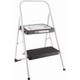 Cosco Industries Two Step Folding Step Stool with Cool Gray Frame and ...