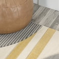 thumbnail image 4 of JONATHAN Y UNQ100A-4 Nicky Geometric Striped Circles Gray/Yellow/Cream 4 ft. x 6 ft. Area Rug, Modern Contemporary, Pet Friendly, Stain Resistant, Easy to Clean, for Living Room; Kitchen, Bedroom, 4 of 10