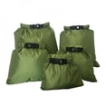 thumbnail image 2 of [Big Clear!]Set of 5 Waterproof Drawstring Bag PE Plastic Folding Sport Home Travel Storage Use, 2 of 6
