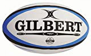 Gilbert Mens Omega Match Rugby Ball - BlueBlack, Size 4