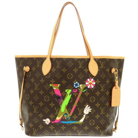 Pre-Owned Louis Vuitton Neverfull MM Monogram Hand MOCA Exclusive Takashi Murakami... (Good)