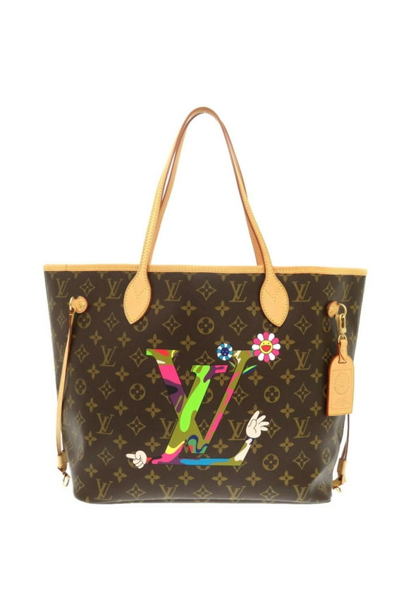 Pre-Owned Louis Vuitton Neverfull MM Monogram Hand MOCA Exclusive Takashi Murakami... (Good)