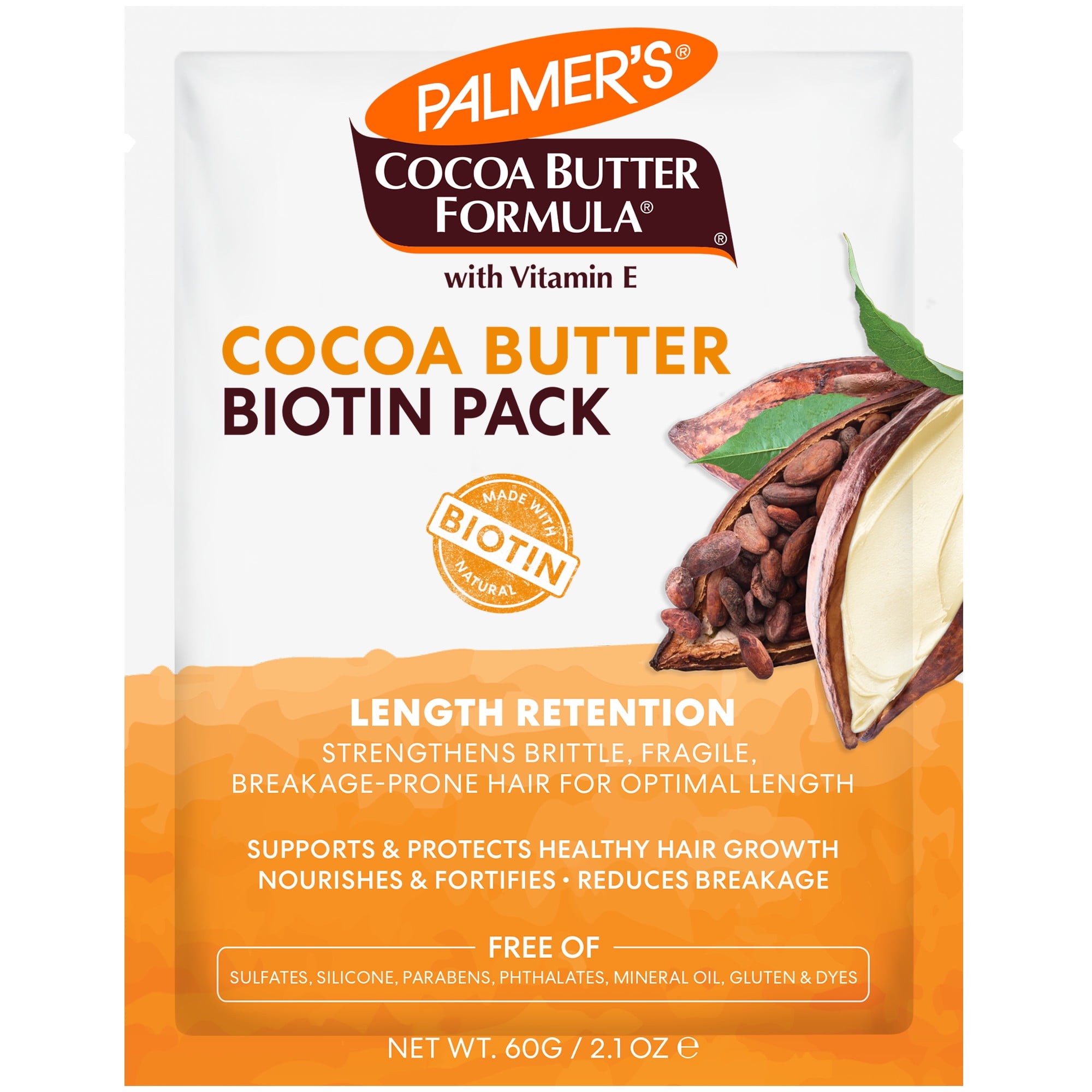 (3 pack) Palmer's Cocoa Butter Formula + Biotin Length Retention Biotin Pack, 2.1 fl. oz.