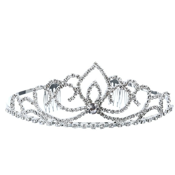 LABSERRON Bridal Tiara Crown Rhinestone for Wedding Accessory 1Set 5.9x5.9x2.4in