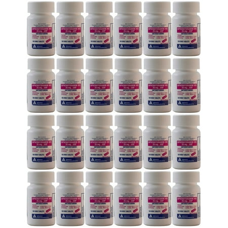 Diphenhydramine 25 mg Generic Benadryl Allergy Medicine and Antihistamine 100 Minitabs per Bottle PACK of
