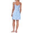 thumbnail image 3 of INSPIRE CHIC Womens Nightgown V-neck Chemise Sleepwear Lace Nightwear Soft Lingerie Nightshirts Pajama Dress M Blue Moon, 3 of 6