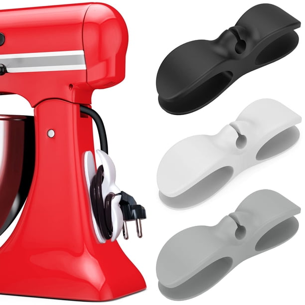 Organizador de cables para electrodomésticos: organizador adhesivo para pequeños electrodomésticos, enrollador de cables de cocina, organizador de cables para electrodomésticos, licuadoras, cafeteras.