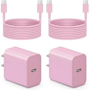 2 Pack for iphone 15/16 wallCharger Fast Charging , 20W USB C Wall Charger Block with 6Ft Type C Cable Compatible for iphone 15/15 Pro/15 Pro Max, Air 5/4 , Samsung Galaxy and Android Phone,green