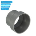 thumbnail image 4 of Unique Bargains 4' to 3.5' Duct Reducer Connector Ventilation Tube Increaser Adapter Grey, 4 of 5