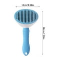 thumbnail image 3 of Cat Brush Dog Brush with Release Button for Shedding, Self Cleaning Cat Comb Hair Brush for Indoor Cats, Pet Supplies Hair Remover Tool, 3 of 9