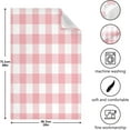 thumbnail image 3 of GZHJMY Pink Buffalo Plaid Kitchen Dish Towels 1 Piece,Absorbent Soft Dishcloths Towels Reusable Hand Towels Quick Drying Cleaning Cloth, Tea Towels,18" x 28" Washcloths Decorative Towels, 3 of 7