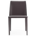 thumbnail image 2 of Manhattan Comfort Paris 17.32" Leather Dining Chair in Gray (Set of 2), 2 of 5