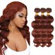 thumbnail image 1 of Hair Bundles LadrXadr, marrón rojizo, ondulado, 35-45 cm, 3 x 100 g, 1 of 6
