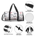 thumbnail image 4 of KLL Cute Magic Bunny Duffle Bag For Men Women Sport Gym Fitness Tote Travel Training Workout Basketball Football Weekender, 4 of 6