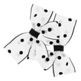 thumbnail image 4 of WEUVEB 2Pcs Bow Shoe Clips White with Dot Pattern Perfect Wedding Shoes Accessory Clip on Design, 4 of 8