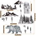 thumbnail image 2 of Adhesivo adhesivo Outus Mountain Forest Bear 30 x 90 cm, 2 of 7