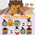 thumbnail image 4 of 36 PCS Make-a-face Sticker Sheets Make Your Own Halloween Characters Mix and Match Sticker Sheets with Vampire, Witch, Frankenstein, Ghost and More Ha, 4 of 4