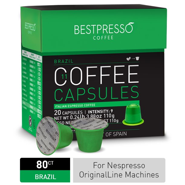 Bestpresso Coffee For Nespresso OriginalLine Machines, Single Origin
