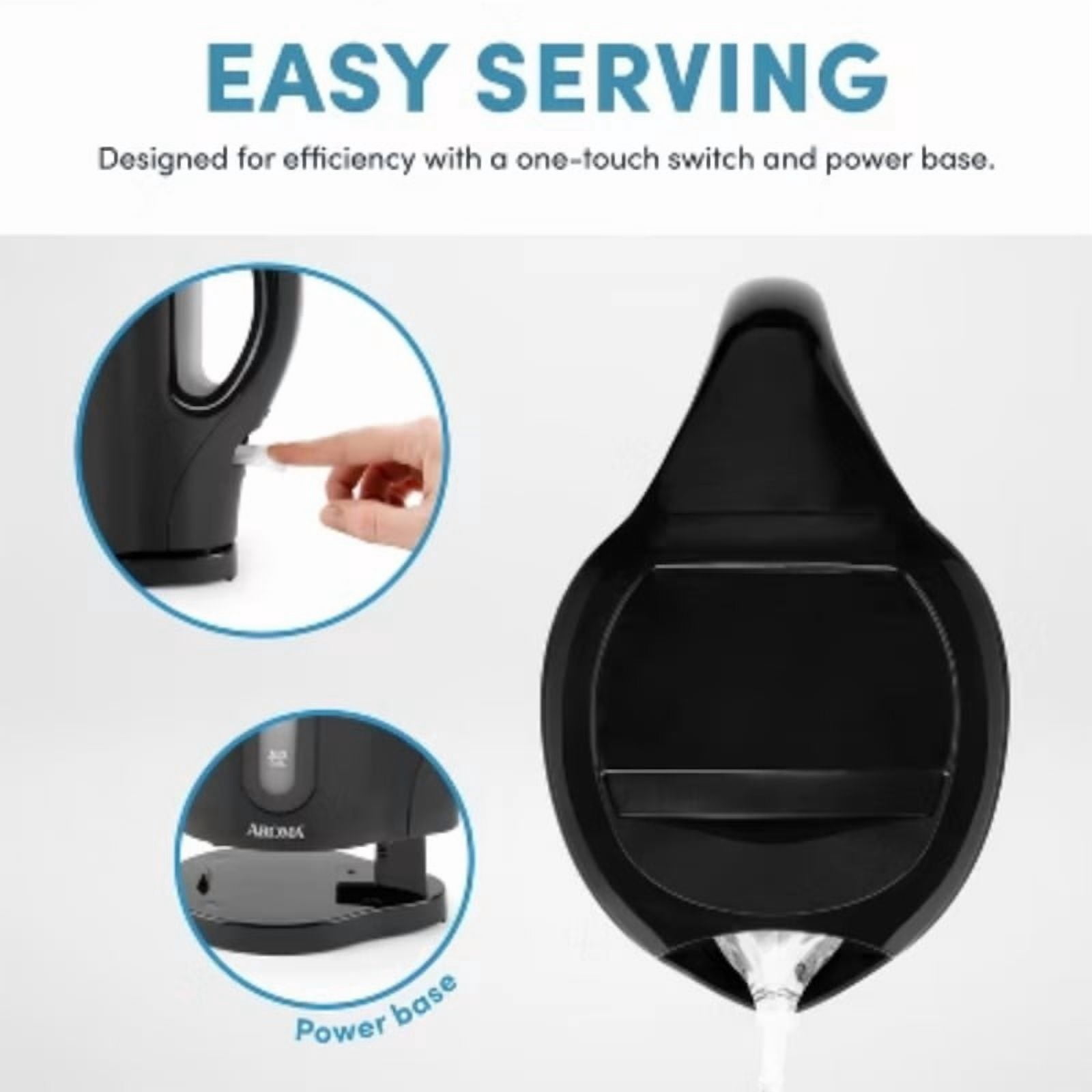 1.7L Electric Kettle - Black: Dripless Spout, 1500W, Water Level Viewer