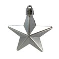 thumbnail image 5 of 8 Piece Shiny, Matte & Glitter Silver Star Christmas Ornament Decoration 2 Inch, 5 of 9