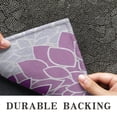 thumbnail image 6 of Purple Floral and Petal Pattern Door Rugs,Washable Non Slip Door Mats Indoor,Decorative Door Mats,Entry Mat Indoor for Entrance,Bedroom,Kitchen,Bathroom,17"x30", 6 of 6