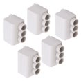 thumbnail image 4 of Electrical Cable Junction Box, Quick Wire Connector 1 In 2 Out 2.5-16mm² Range Flame Retardant 1000V Brass 5pcs  For Ammeter For Switch, 4 of 8