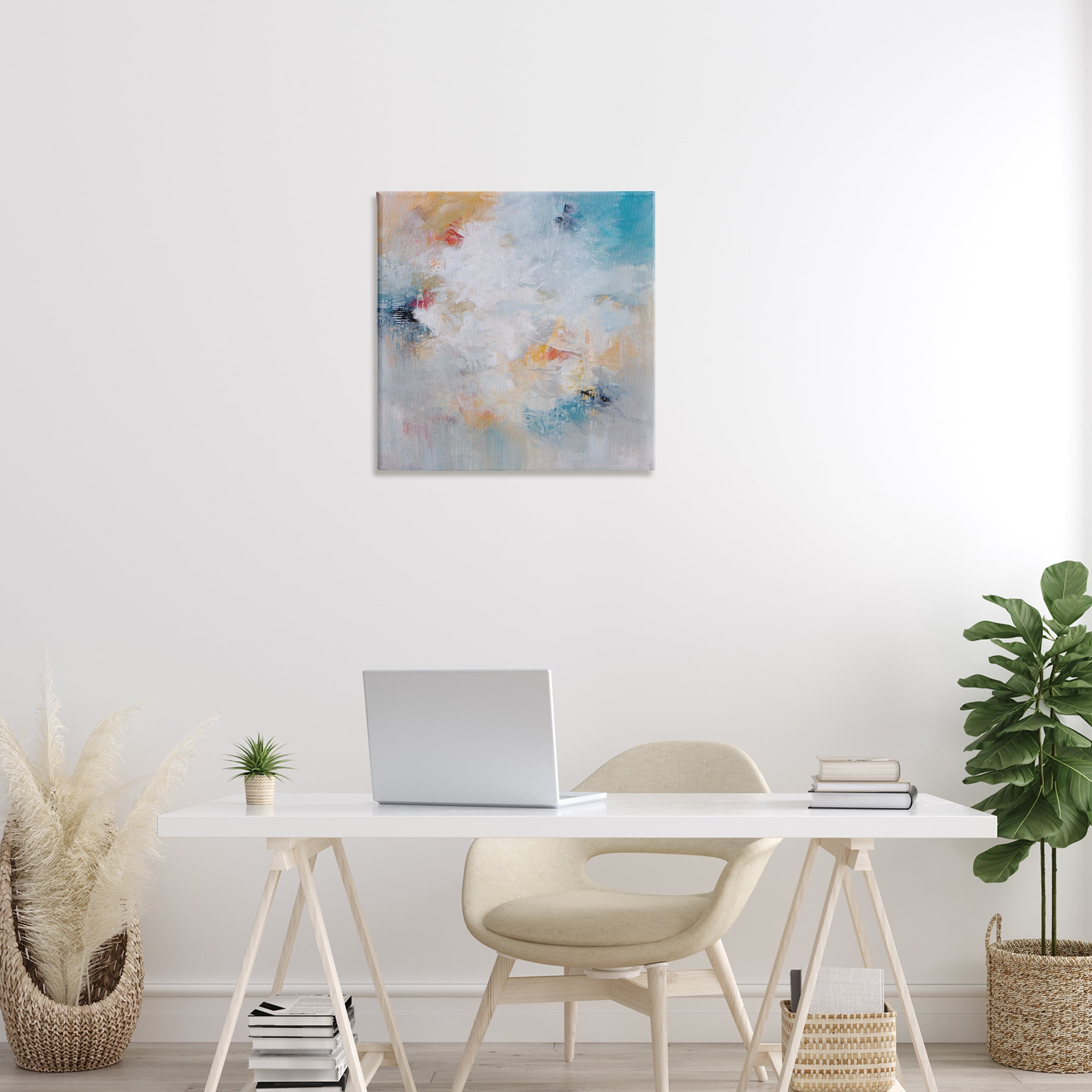 Veiled Dance Abstraction Canvas Wall Art, design by Karen Hale