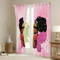 thumbnail image 3 of jejeloiu Kawaii Girly Princess Curtains Pack of 2 (42x84 Each),Fairy Tale Theme Curtains Blackout,Chic Glass Wings Bedroom Curtains For Kids,Breathable Home Decor, 3 of 6
