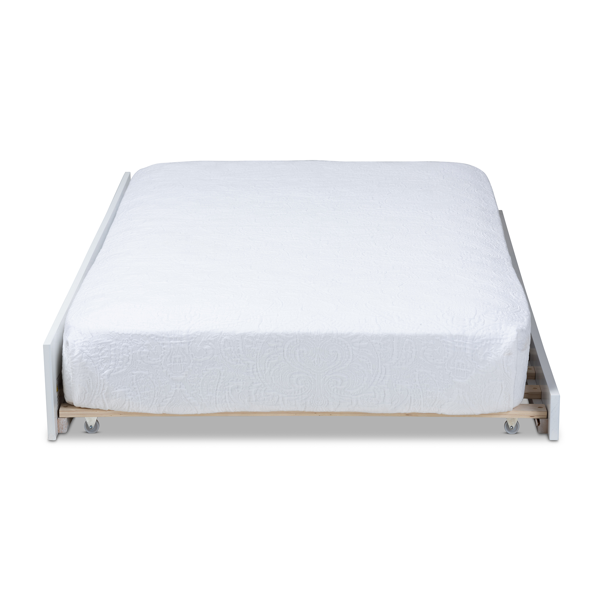 Baxton Studio Mariana Classic and Traditional White Finished Wood Twin Size Trundle