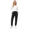 thumbnail image 4 of Women's Fleece Lined Jogger Sweatpants with Pockets Winter Thermal Athletic Lounge Pants for Women, 4 of 7