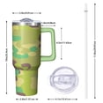 thumbnail image 5 of Camouflage 40oz Tumbler– Stainless Steel Insulated Tumbler with Handle and Straw, Large Capacity Travel Cup for Hot & Cold Drinks, 5 of 6