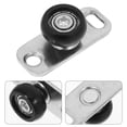 thumbnail image 2 of Miangastore Barn Door Sliding Roller Guide with Bottom Floor Stop for Glass Doors 2pcs, 2 of 8