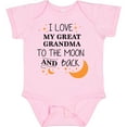 thumbnail image 3 of Inktastic I Love My Great Grandma to the Moon and Back Boys or Girls Baby Bodysuit, 3 of 5