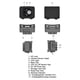 thumbnail image 3 of Cámara De Vídeo Principal, Cámara Portátil Estabilización De Imagen Luz De Relleno De 5-10 M Batería De 1000 MAh Para Ciclismo Camping Esquí, 3 of 7