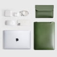 thumbnail image 2 of Adecuado para bolsa de revestimiento para computadora portátil Apple Xiaomi Huawei 13/14/15/16/pulgadas, bolsa para computadora de cuero PU engrosado no magnético, 2 of 5