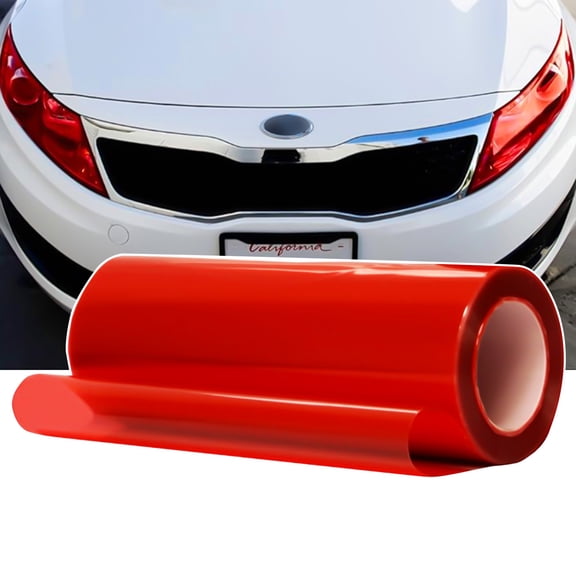 Headlight Taillight Tint Film,Red Automotive Light Tint & Protective Cover Film for Cars, Trucks, SUVs(12" x 71")