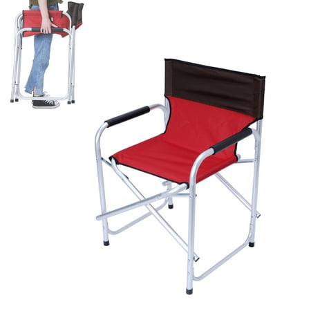 KARMAS PRODUCT Directors Chair Folding Outdoor Camping Picnic BBQ Chair Portable Ultra-light Chair with Aluminum Frame