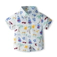 thumbnail image 6 of newwalpole Toddler Baby Boy Summer Clothes Short Sleeve Button Down Shirt Shorts Set Gentlemen Casual Outfits 1-6 Years Sky Blue for Size 4-5 Years, 6 of 7
