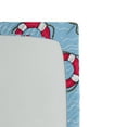 thumbnail image 2 of Ambesonne Aqua Blue Fitted Sheet, Ocean Swimming, Twin XL Size, Pale Blue Pink White, 2 of 2