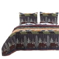 thumbnail image 4 of Greenland Home Ensemble de Courtepointe Black Bear Lodge, 3 Pcs King, 4 of 6