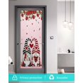 thumbnail image 6 of Pink Valentine's Day Window Privacy Film Stained Glass Window Film Decorative Windows Cover Static Windows Cling for Glass Door Gnomes Red Roses Romantic Love Heart Stickers for Bathroom 23.6"x59", 6 of 7