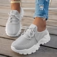 thumbnail image 4 of NexTorq Orthopedic Shoes for Women, Shoes for Women Sneakers, Womens Walking Shoes, Women's Running Shoes, Women's Shoes, Women's Fashionable And Comfortable Lace-Up Casual Shoes, Gray, 6, 4 of 4