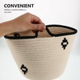 thumbnail image 3 of MERRYHAPY Round Cotton Rope Storage Basket for Living Room Organization, and Stylish, 1 Pack, 3 of 8