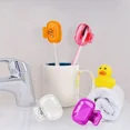 thumbnail image 4 of Fundas para cabezales de cepillo de dientes de viaje, tapa protectora para cepillo de dientes, funda protectora portátil con Clip de plástico para viajes en el hogar, 1 ud., 4 of 5