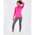 thumbnail image 6 of Real Essentials 3 Pack: Womens Dry-Fit Long Sleeve Quarter Zip & Full Zip Up Hoodie Workout Jacket (Available in Plus), 6 of 6