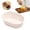 White, variant on KUMHONW Ellipse Cheese Cake Pan, 3.14*2.16*0.98 Inch Non-Stick Oval Cake Bread and Meat Bakeware for Oven and Instant Pot Baking (Orange)