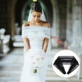 thumbnail image 6 of Detachable Tulle Sleeves 43inch Black Bridal Tulle Shawl Lace Dress Sheer Capes Cover Up Accessory, 6 of 6