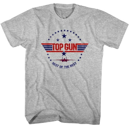 Top Gun Men's  Best Of The Best Slim Fit T-shirt Gray (Best College Band In America)